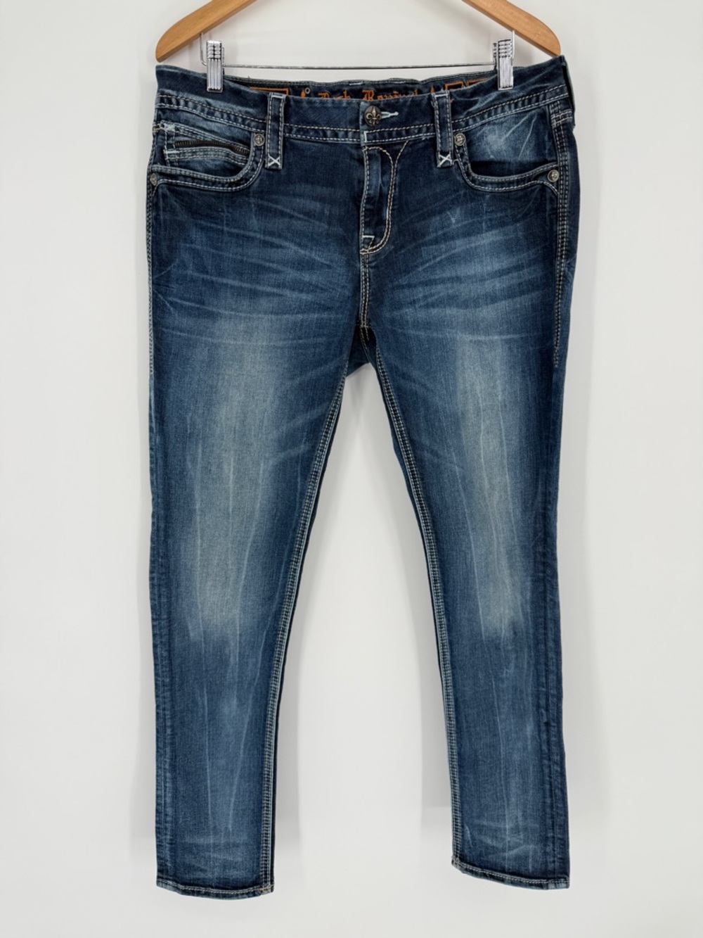 Rock Revival Lam Skinny Jeans Size 34